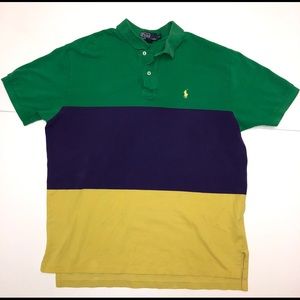 Vintage Color block Ralph Lauren Polo